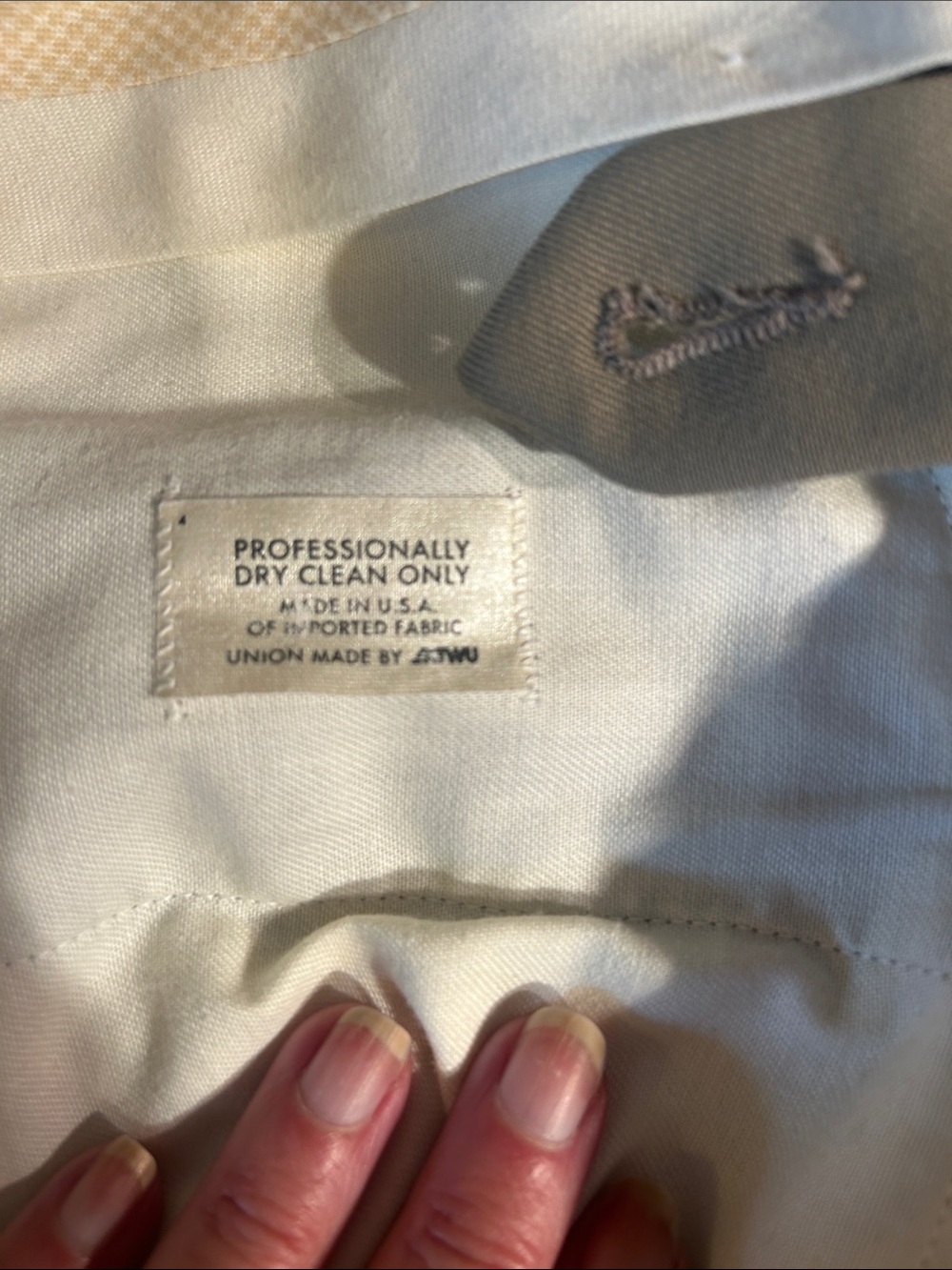 Nordstrom Men's Khaki Pleated Dress Pants - Light Tan - Picture 3 of 4